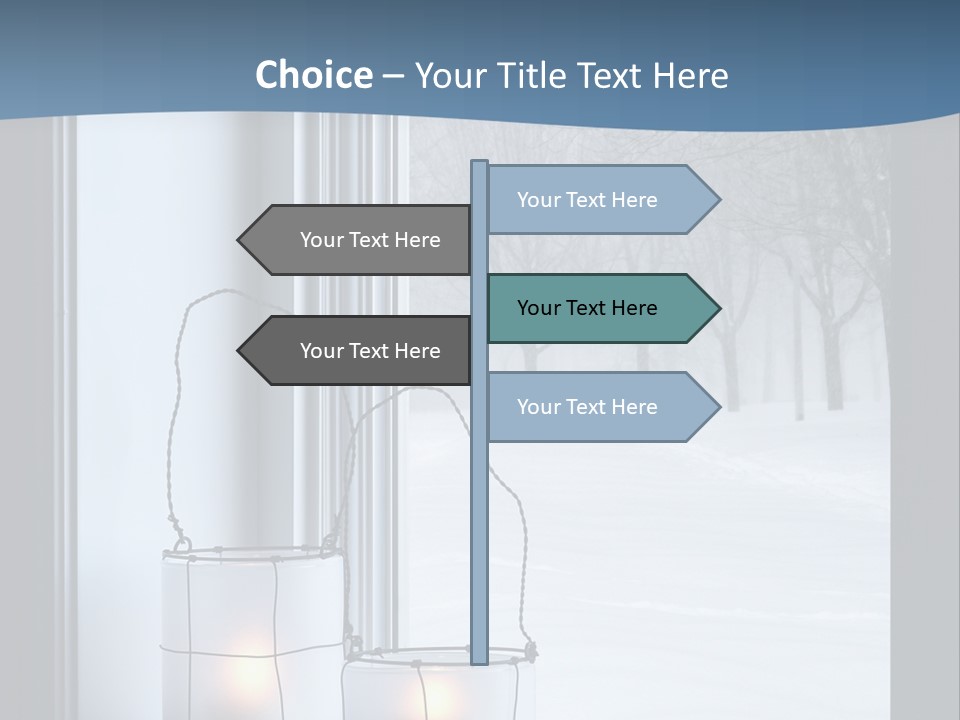 Shelves Sedate Home PowerPoint Template