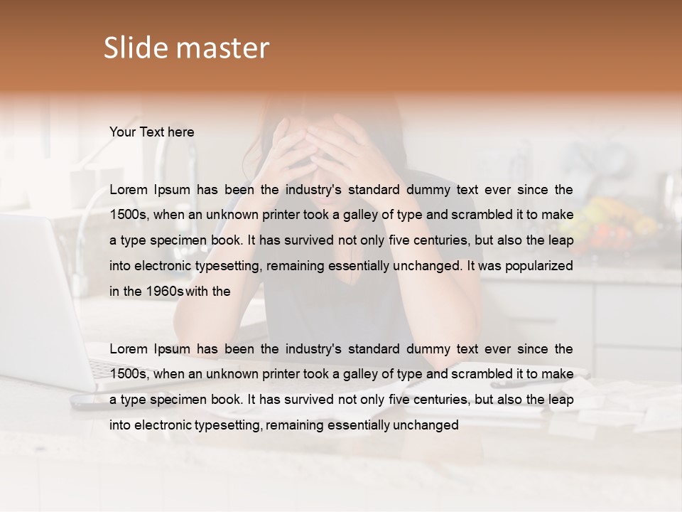 Shelves Sedate Home PowerPoint Template