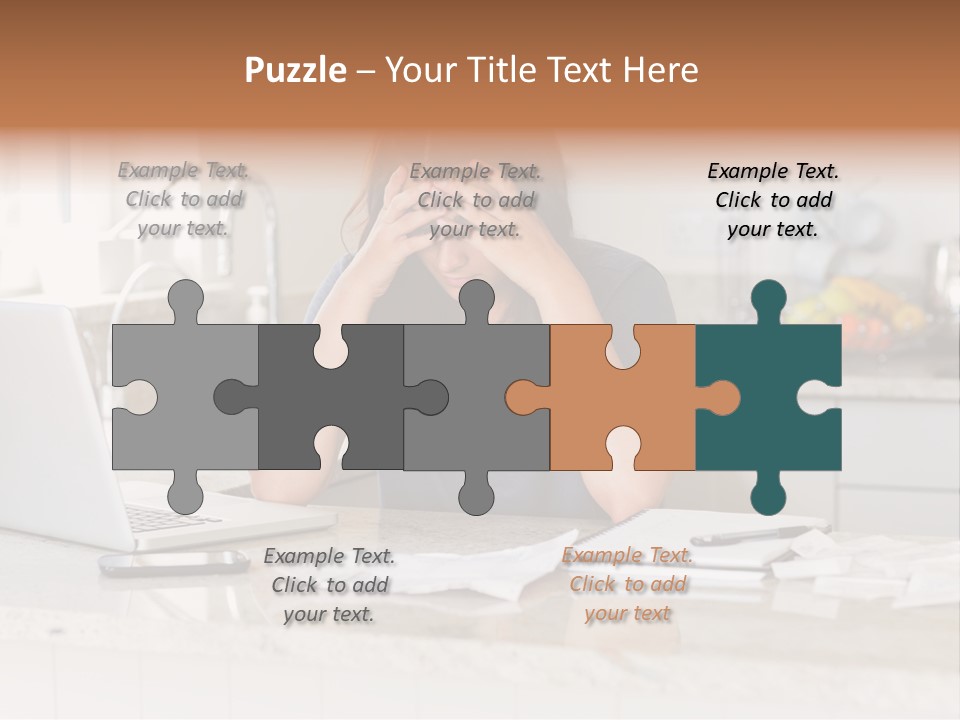 Shelves Sedate Home PowerPoint Template