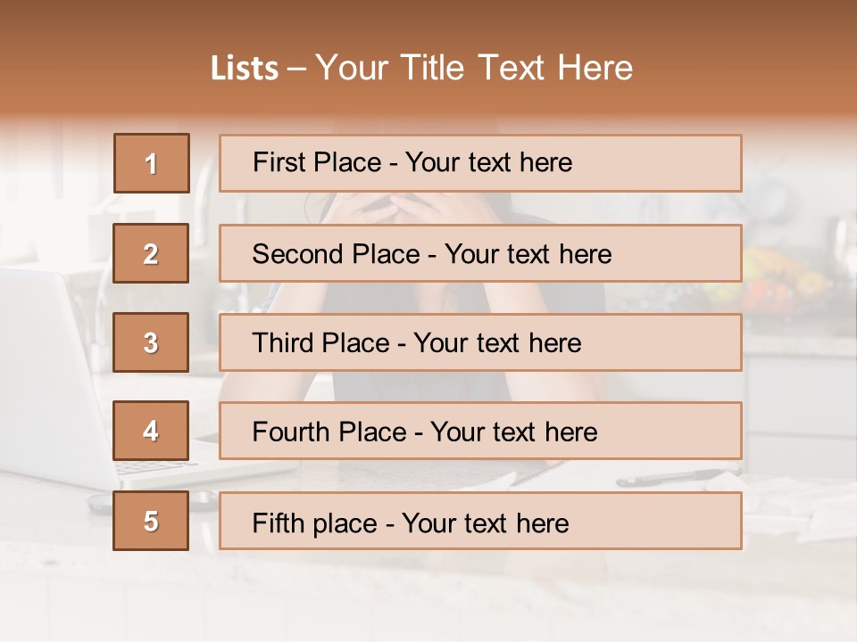 Shelves Sedate Home PowerPoint Template