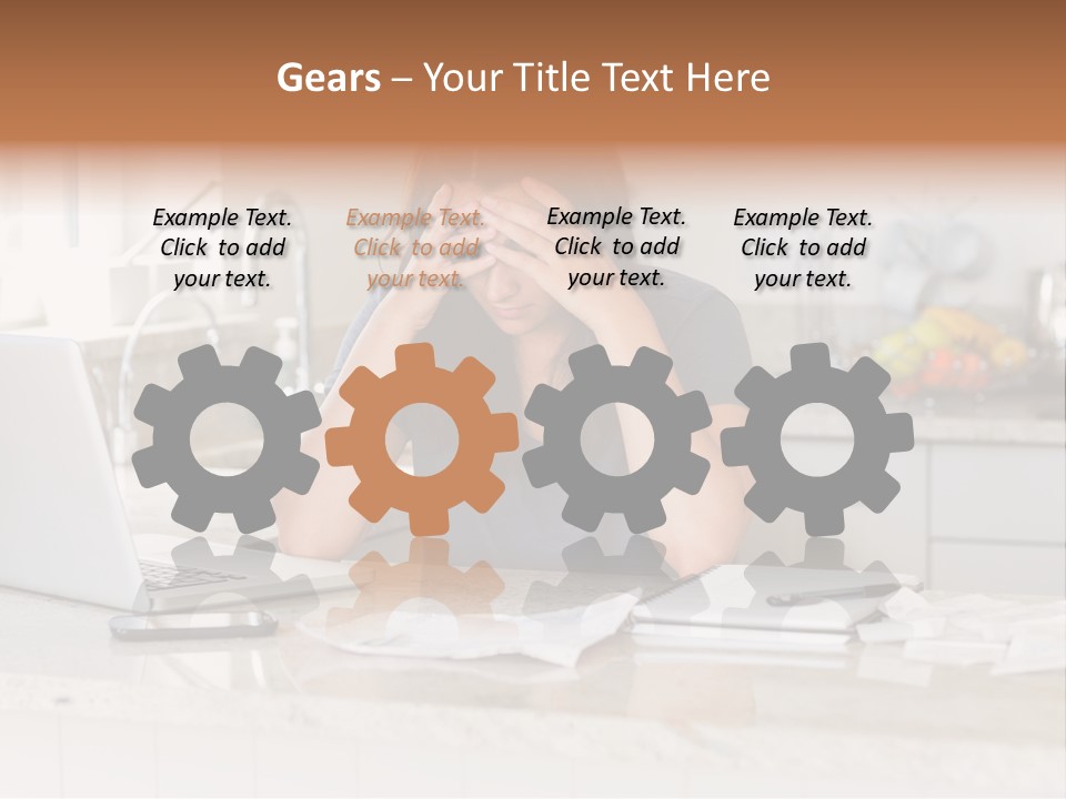 Shelves Sedate Home PowerPoint Template