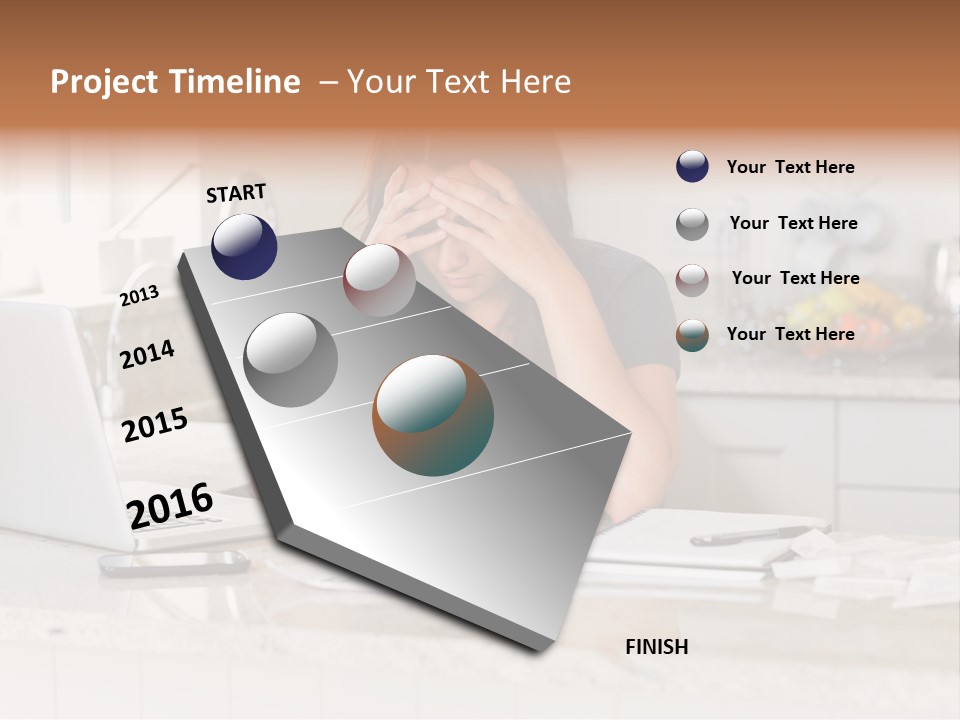 Shelves Sedate Home PowerPoint Template