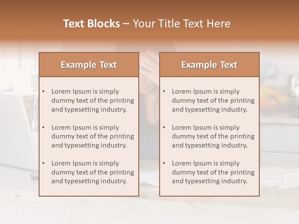 Shelves Sedate Home PowerPoint Template