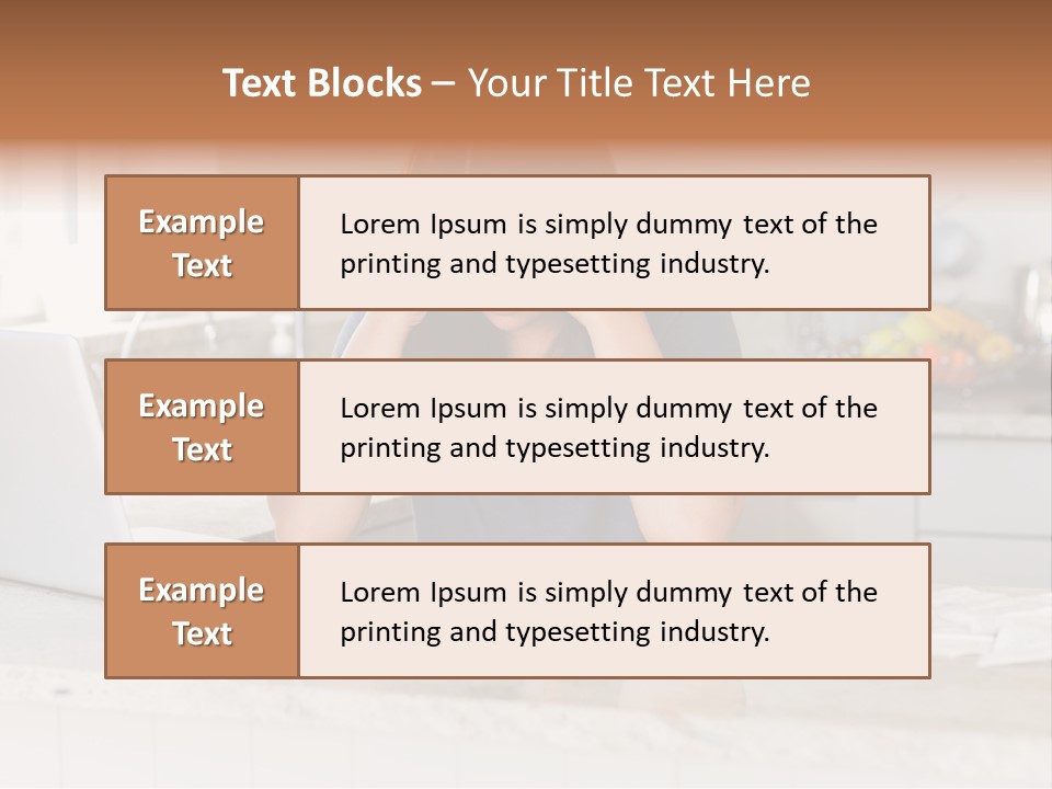 Shelves Sedate Home PowerPoint Template