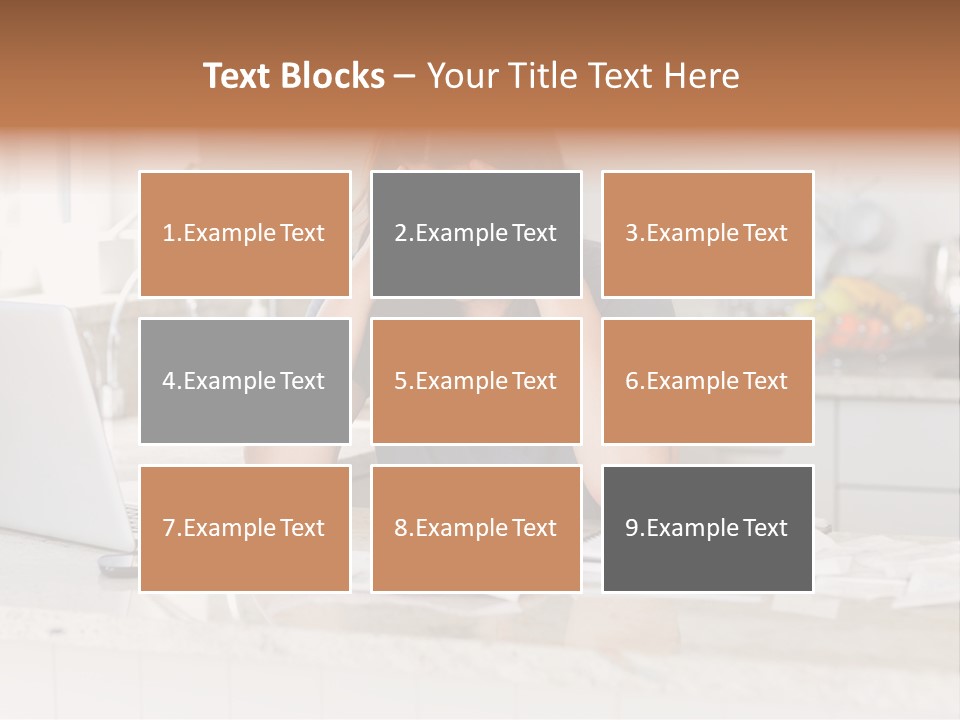 Shelves Sedate Home PowerPoint Template