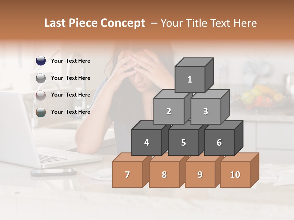 Shelves Sedate Home PowerPoint Template