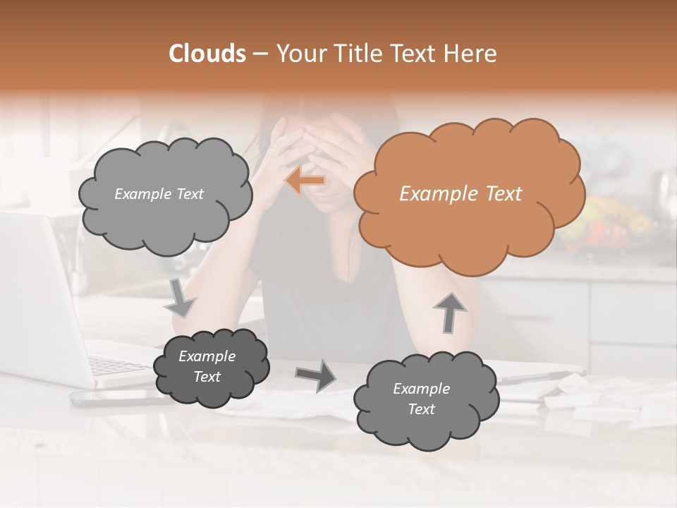 Shelves Sedate Home PowerPoint Template