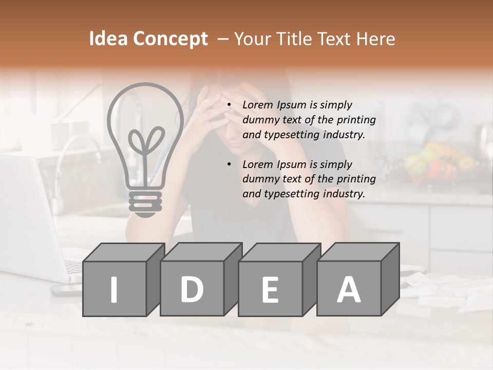 Shelves Sedate Home PowerPoint Template