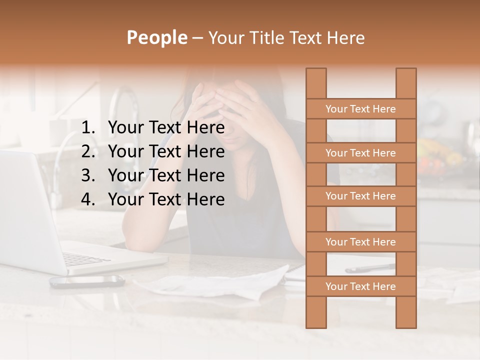Shelves Sedate Home PowerPoint Template