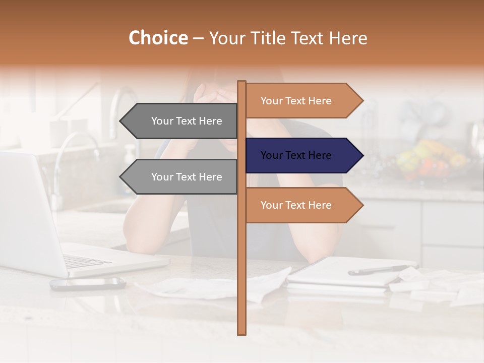 Shelves Sedate Home PowerPoint Template
