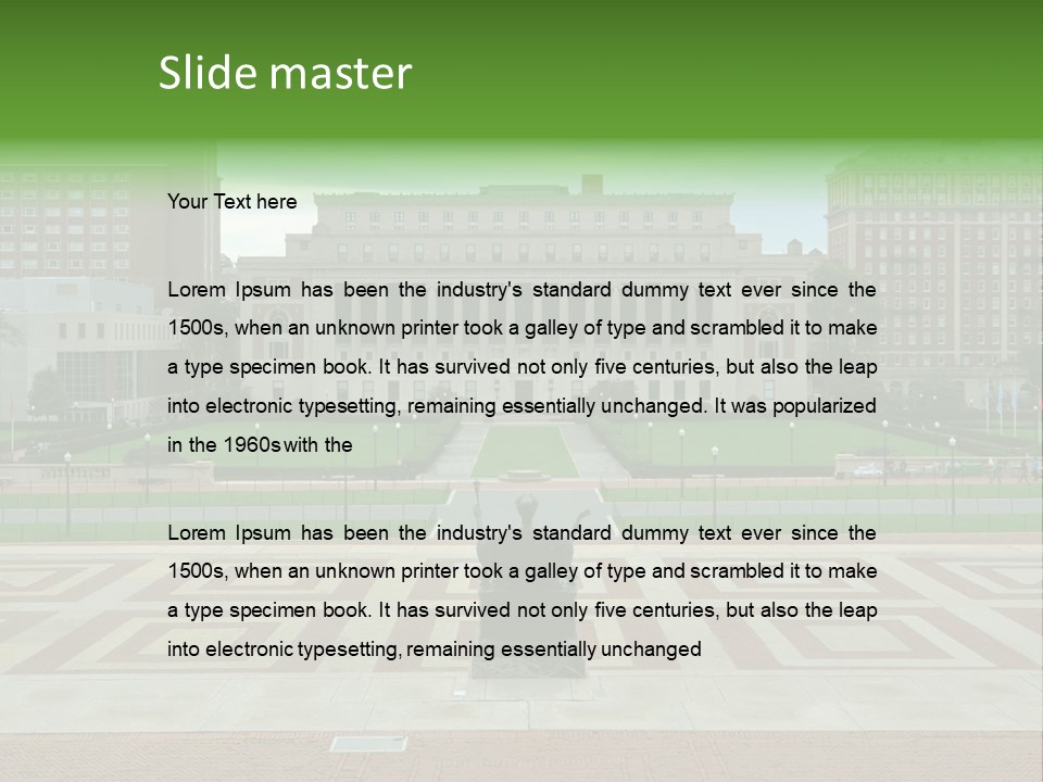 York American President PowerPoint Template