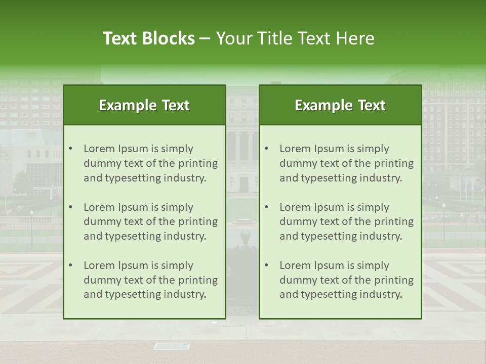 York American President PowerPoint Template