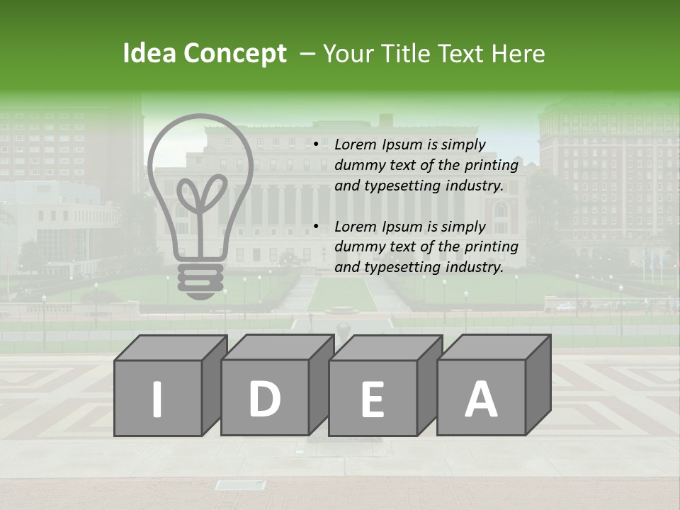 York American President PowerPoint Template