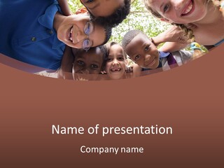 Low Angle Camera Embrace PowerPoint Template