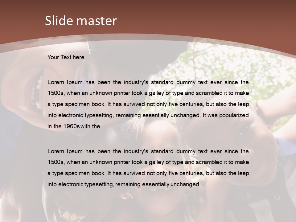 Low Angle Camera Embrace PowerPoint Template