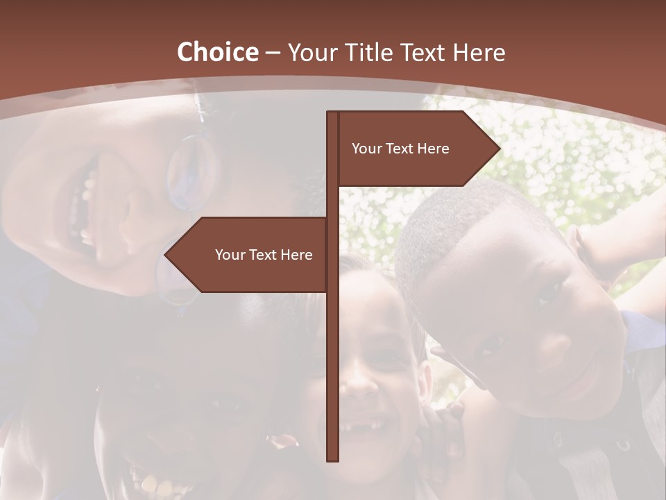 Low Angle Camera Embrace PowerPoint Template