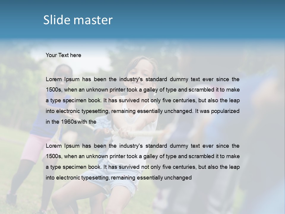 Strength Playing Recreation PowerPoint Template