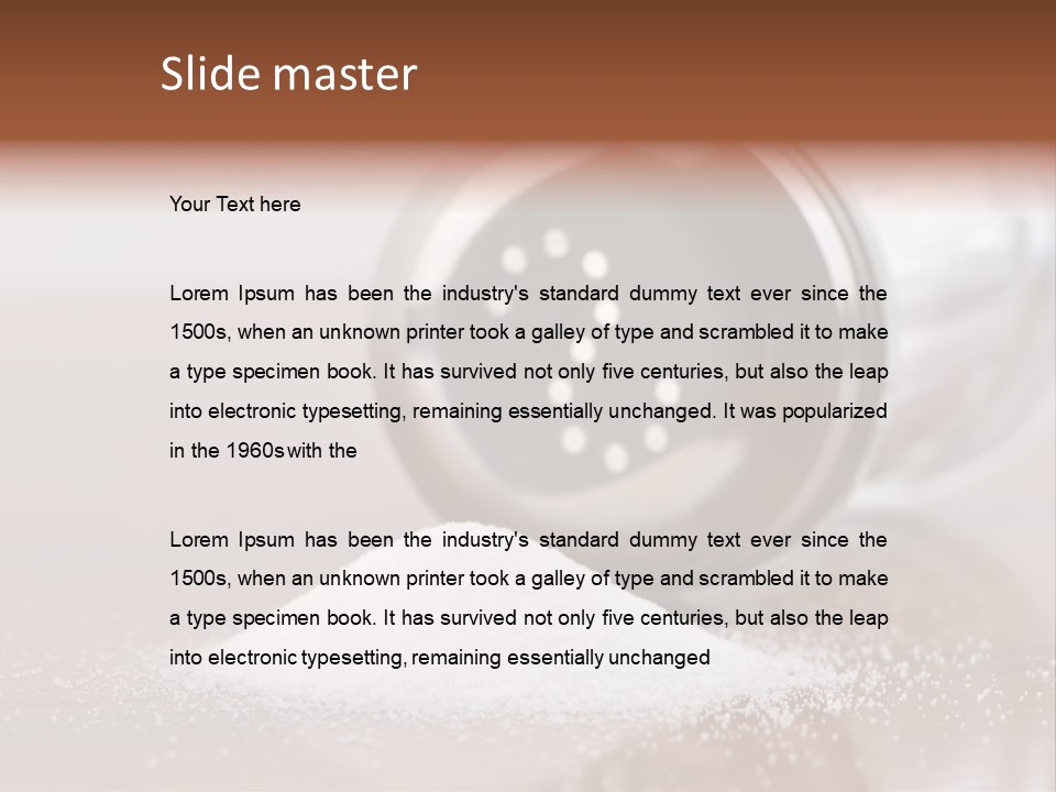 Mineral Spill Nobody PowerPoint Template