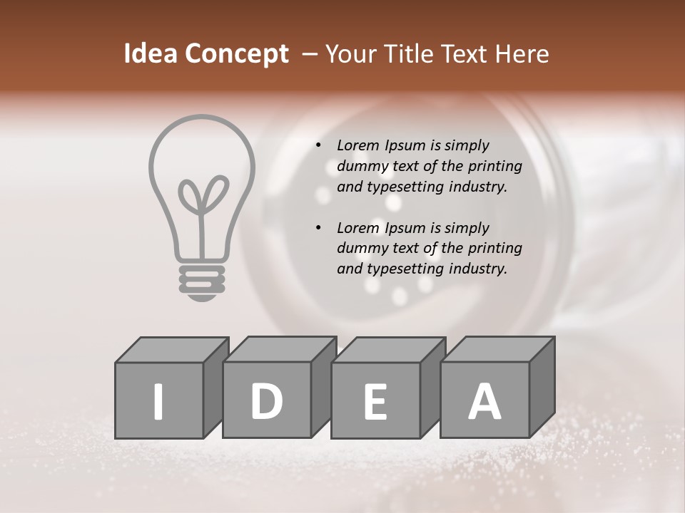 Mineral Spill Nobody PowerPoint Template