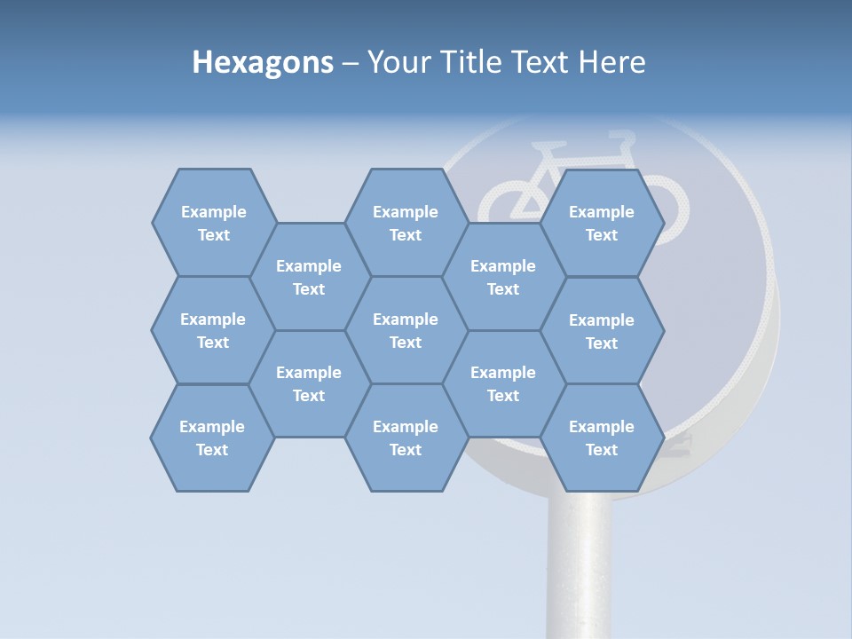 Ride Bicycle Signboard PowerPoint Template