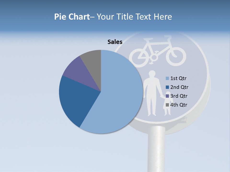 Ride Bicycle Signboard PowerPoint Template