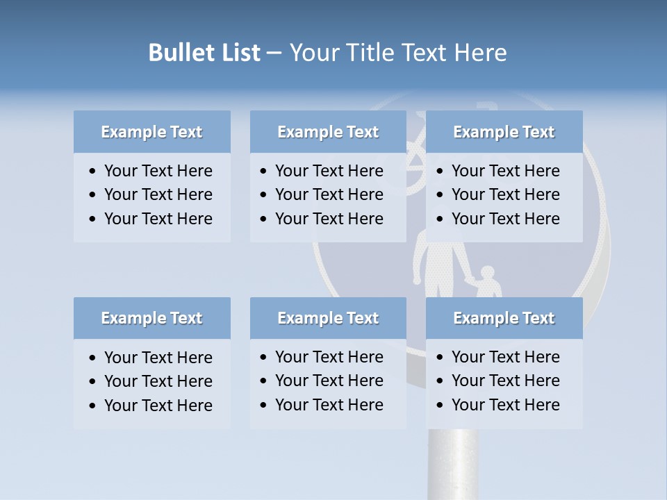 Ride Bicycle Signboard PowerPoint Template