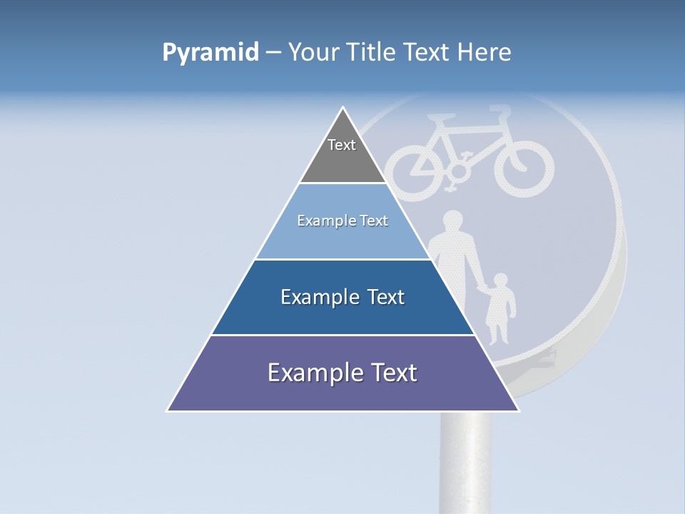 Ride Bicycle Signboard PowerPoint Template