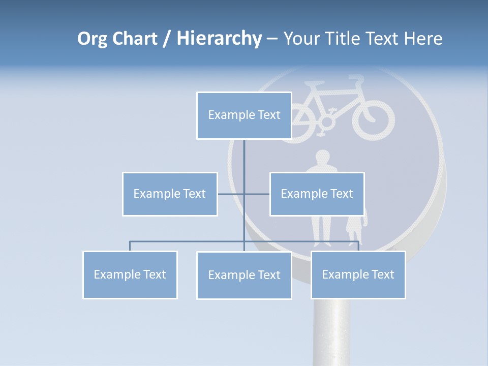 Ride Bicycle Signboard PowerPoint Template