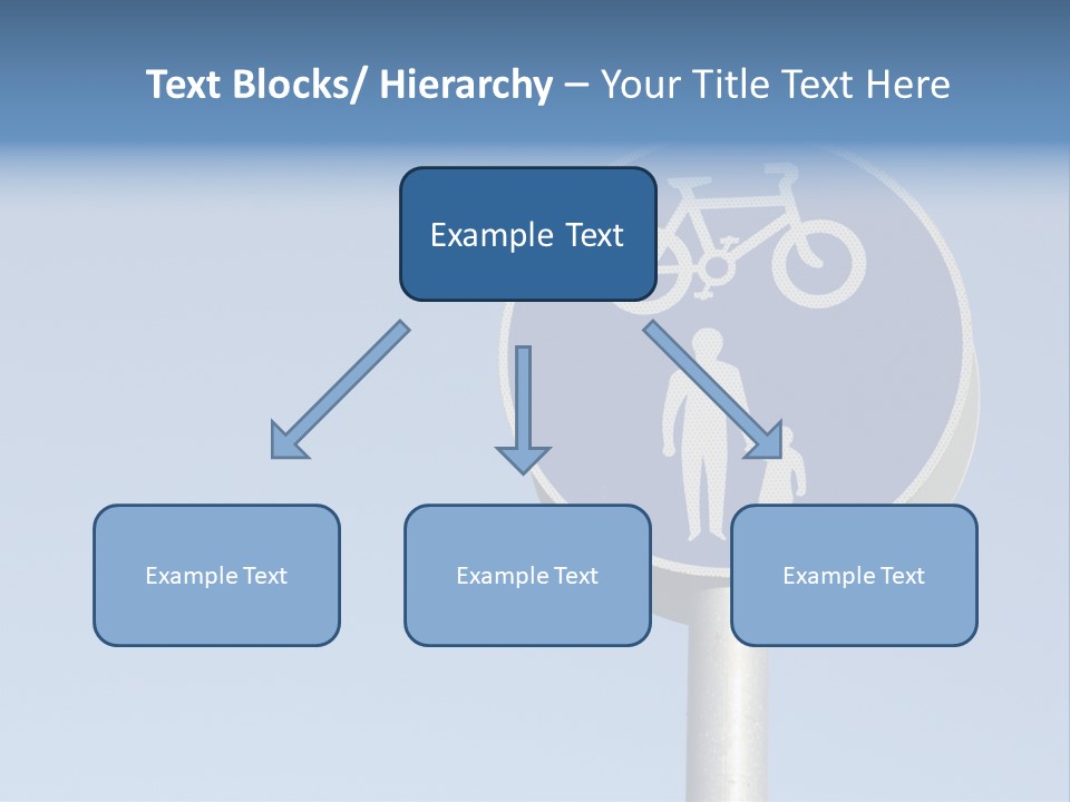 Ride Bicycle Signboard PowerPoint Template