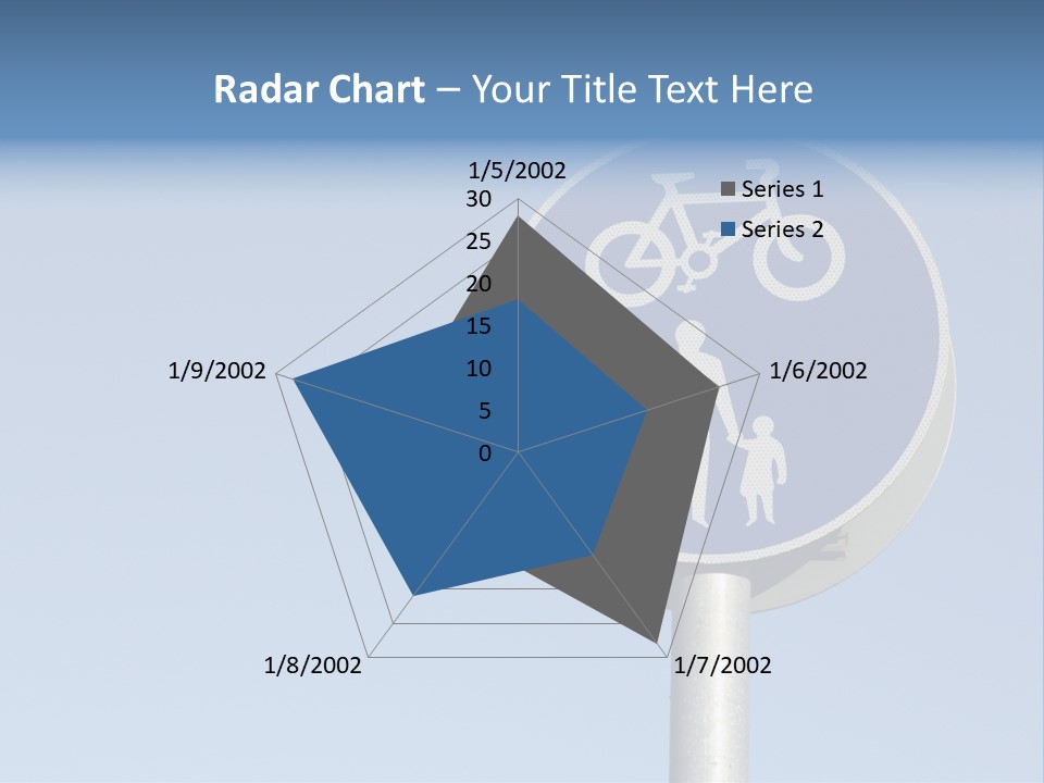 Ride Bicycle Signboard PowerPoint Template