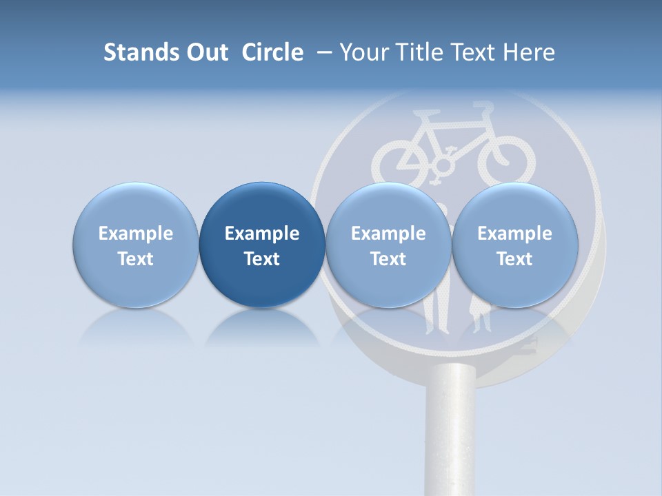 Ride Bicycle Signboard PowerPoint Template