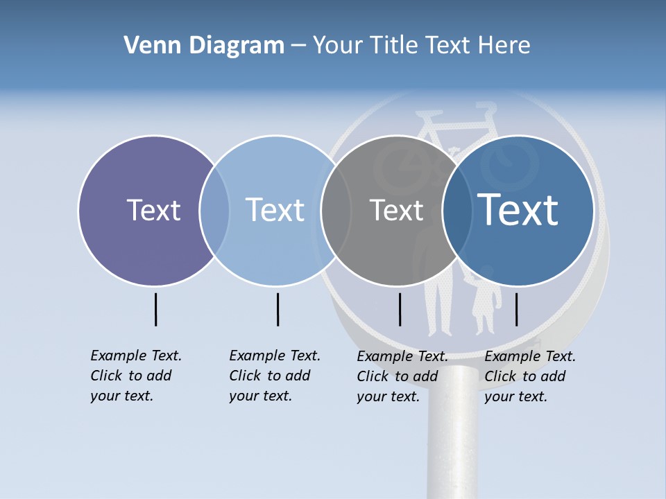 Ride Bicycle Signboard PowerPoint Template
