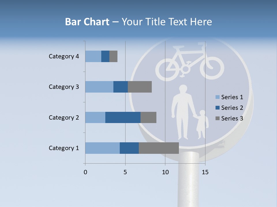 Ride Bicycle Signboard PowerPoint Template