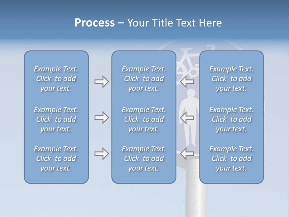 Ride Bicycle Signboard PowerPoint Template