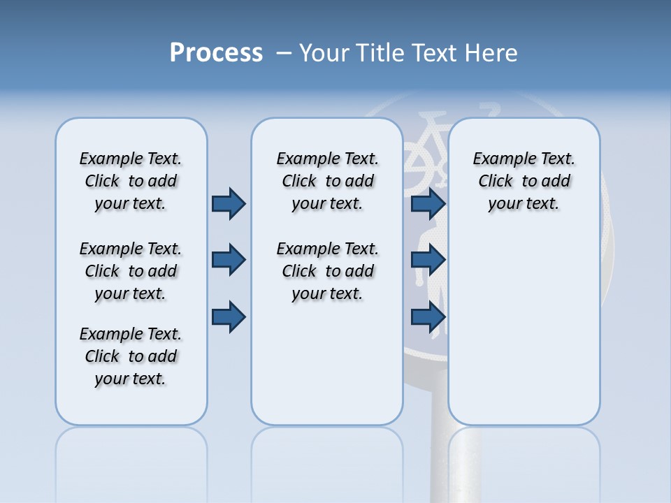 Ride Bicycle Signboard PowerPoint Template