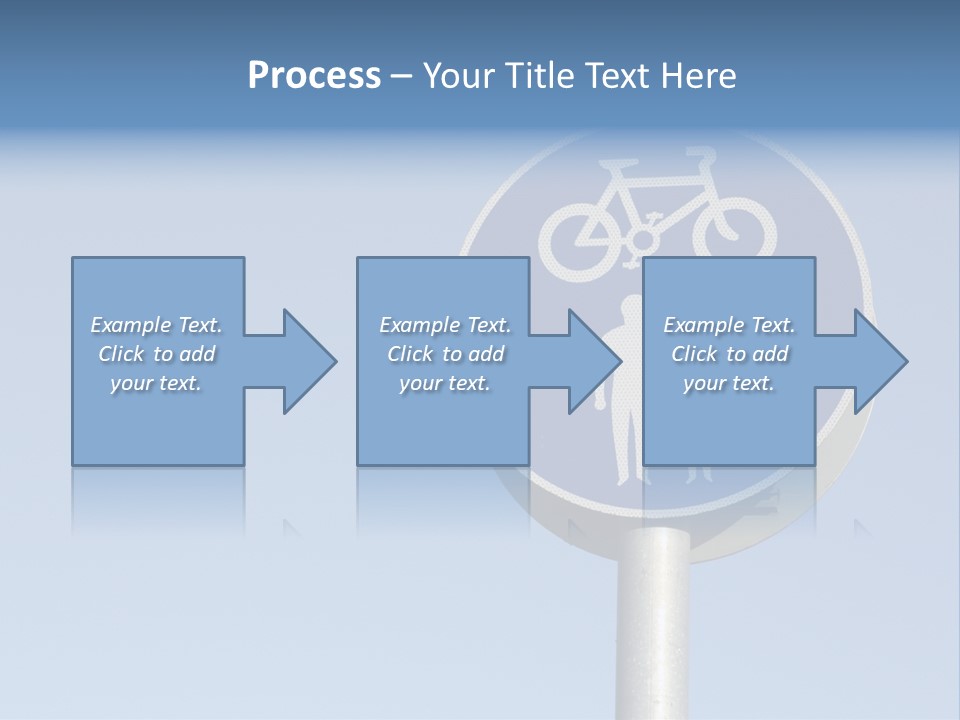 Ride Bicycle Signboard PowerPoint Template