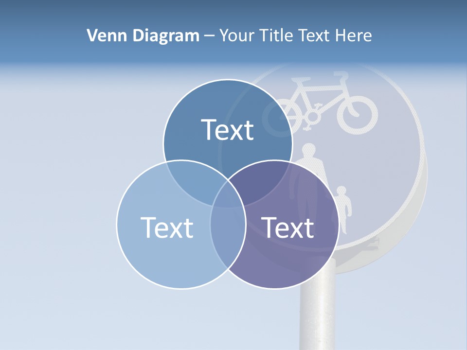 Ride Bicycle Signboard PowerPoint Template