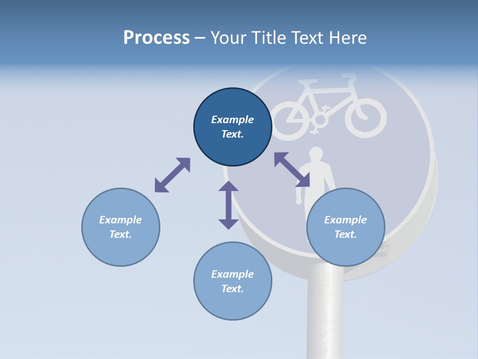 Ride Bicycle Signboard PowerPoint Template