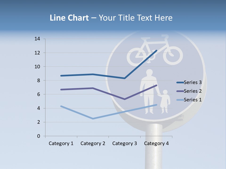 Ride Bicycle Signboard PowerPoint Template