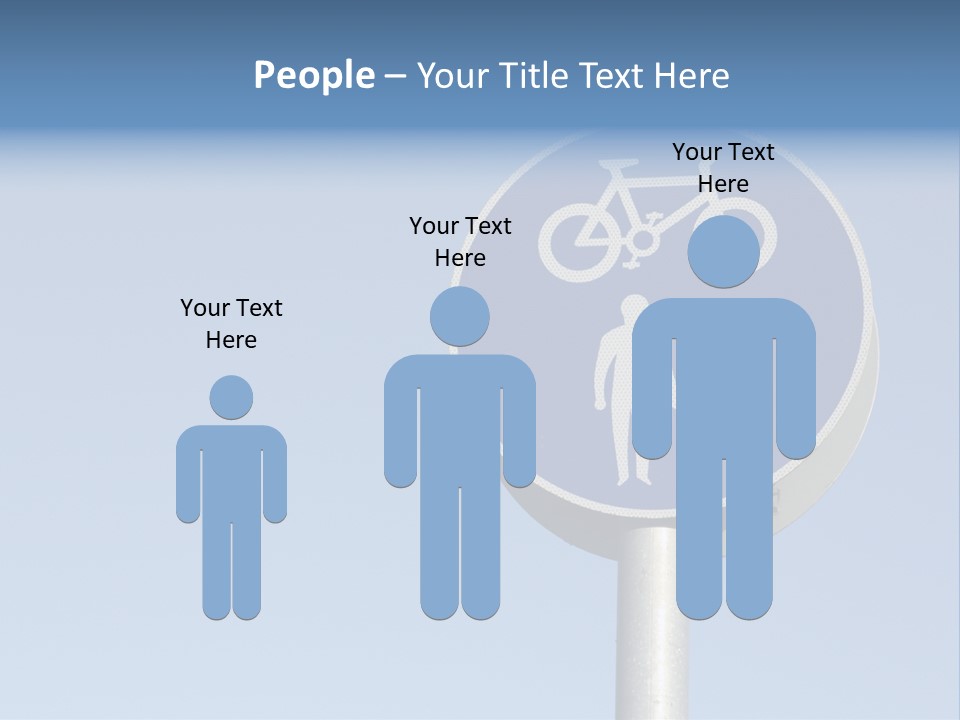 Ride Bicycle Signboard PowerPoint Template