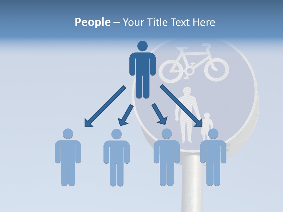 Ride Bicycle Signboard PowerPoint Template