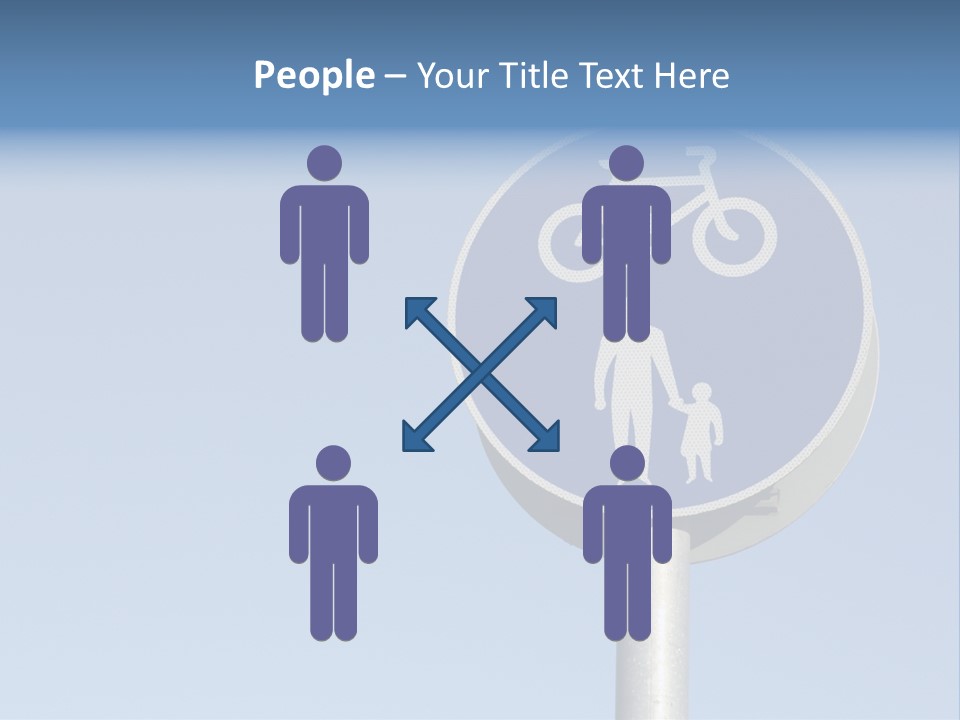 Ride Bicycle Signboard PowerPoint Template