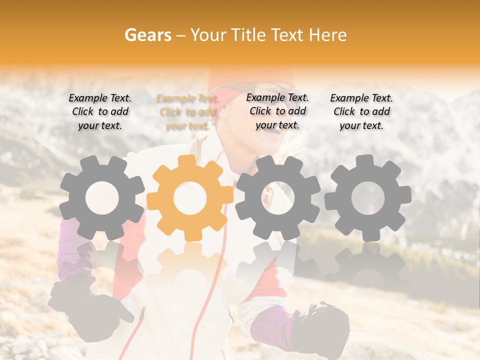 Country Smiling Winter PowerPoint Template