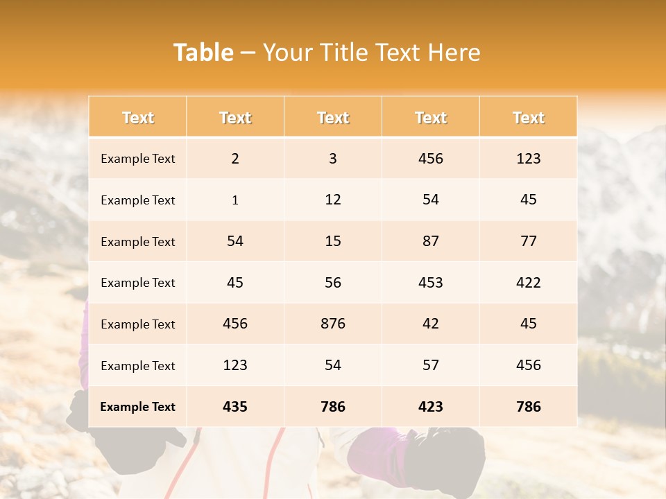 Country Smiling Winter PowerPoint Template