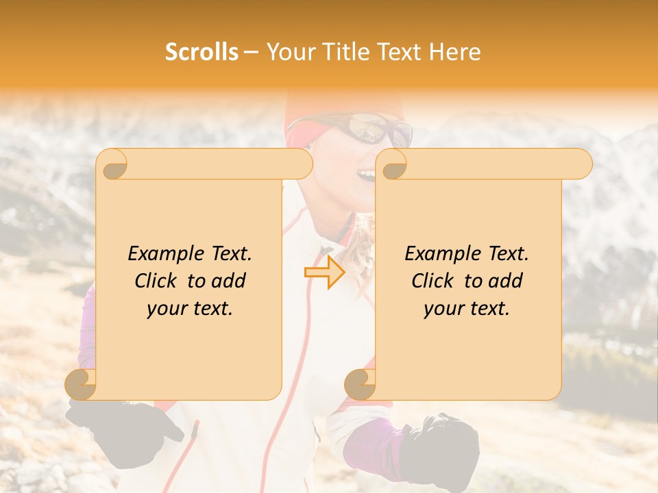 Country Smiling Winter PowerPoint Template
