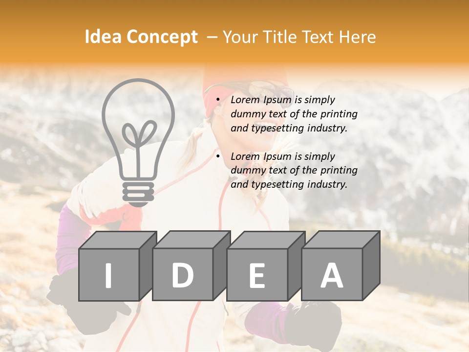 Country Smiling Winter PowerPoint Template