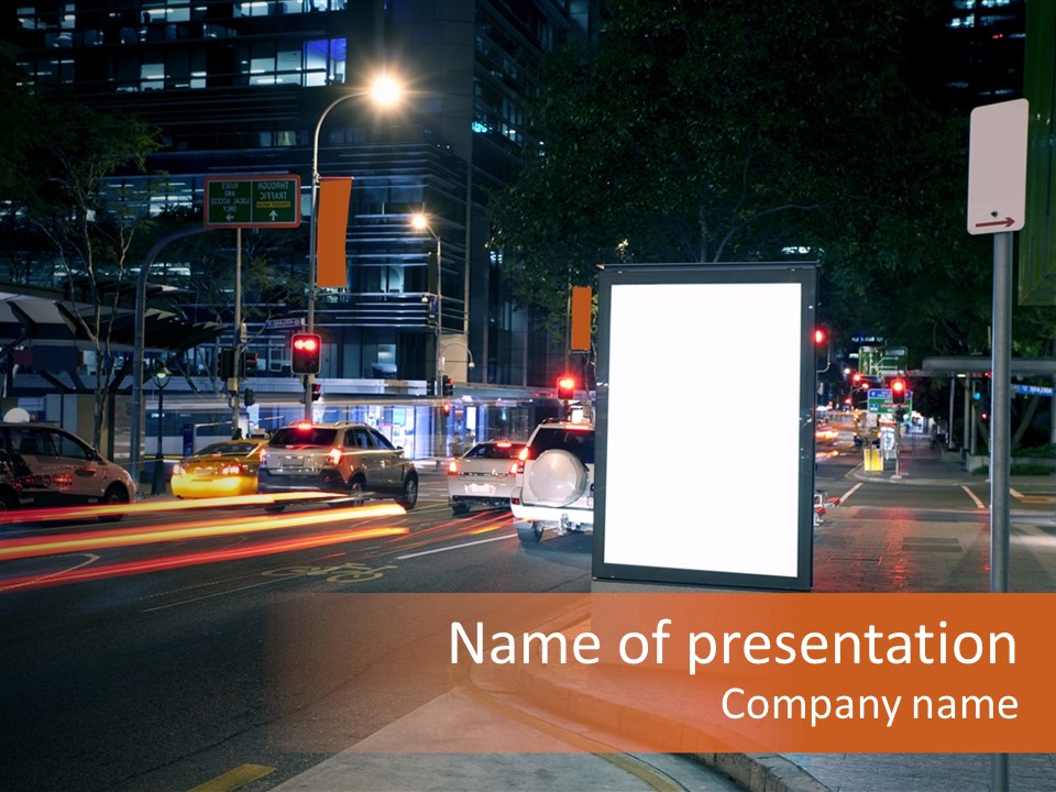 Simple Message Lantern PowerPoint Template