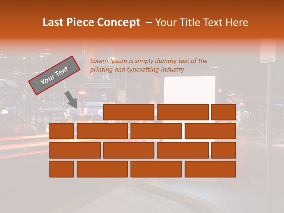 Simple Message Lantern PowerPoint Template