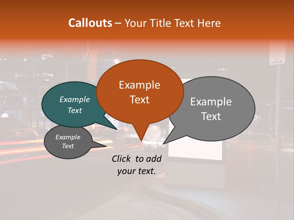 Simple Message Lantern PowerPoint Template