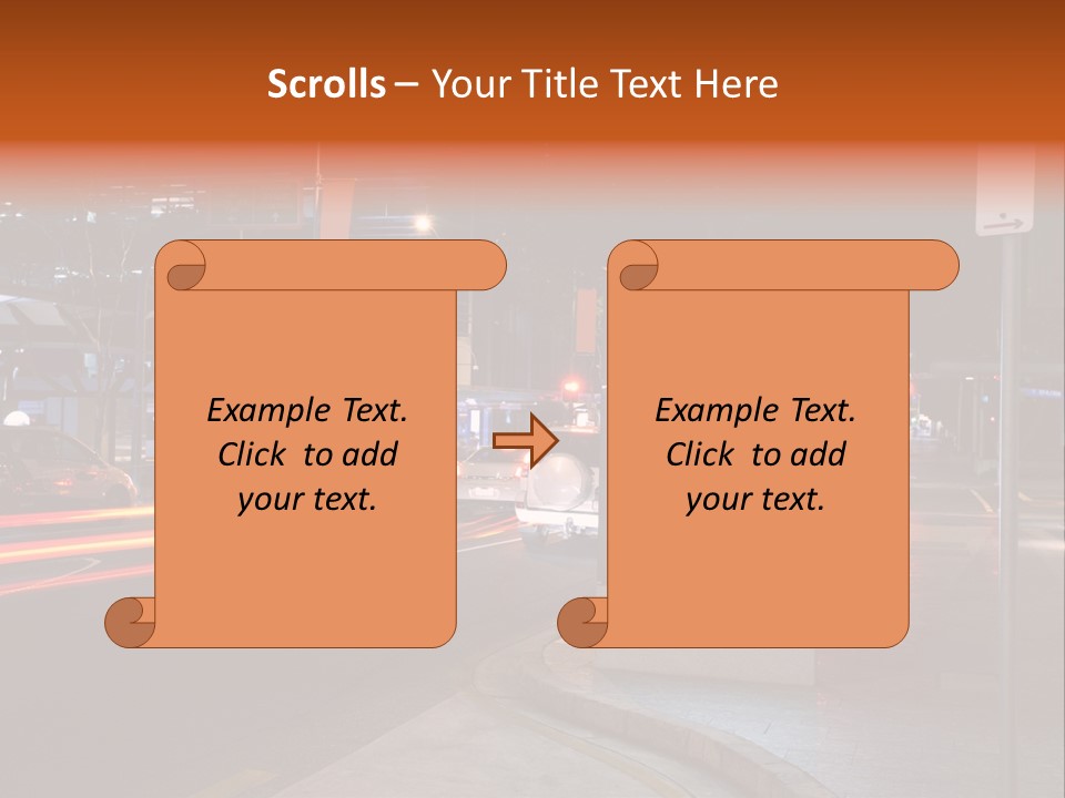 Simple Message Lantern PowerPoint Template